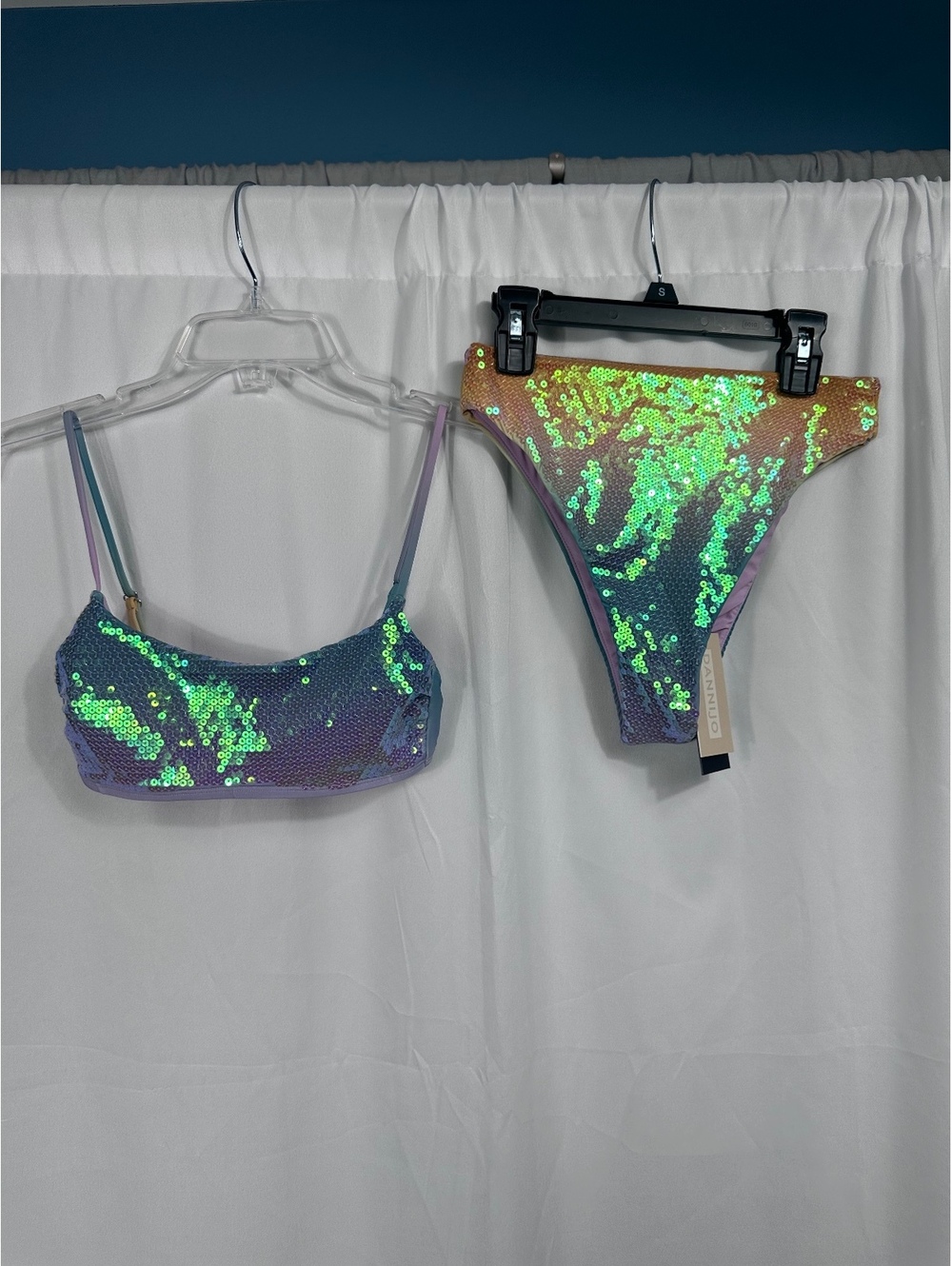 Gianni Bini x Diannjo Colab Sequin Bikini Set Size XS